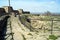 Old Akkerman Fortress, moat and towers at the main entrance, Bilhorod-Dnistrovskyi, Ukraine