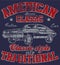 Old American Car Vintage Classic Retro man T shirt Graphic Design