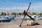 Old Anchor in the Marina of Porec, Istria, Croatia.