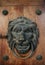 Old ancient door detail, knocker