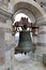 Old ancient leaning tower in the city of Pisa in Italy.