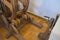 Old ancient medieval wooden mechanism, machine with gears and handles