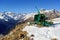 Old anti-avalanche gun. Central Caucasian ridge. Karachay-Cherkessia, Russia