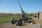 Old antiaircraft gun of the Second World War