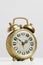 Old antique brass alarm clock