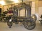 Old antique hearse in Barcelona`s museum of carrosses funebres