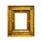 Old antique rectangular frame isolated