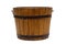 Old Antique Wood Water Bucket Isolated