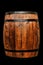 Old Antique Wood Whisky Barrel Wine Keg Isolated