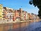 Old Apartment Buildings on Onya River, Girona, Spain