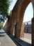 old aqueduct in the city  of Morelia, Michoacan, travel and tourism in Mexico