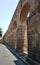 old aqueduct in the city  of Morelia, Michoacan, travel and tourism in Mexico