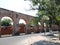 old aqueduct in the city  of Morelia, Michoacan, travel and tourism in Mexico