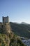 Old Arab castle of Zahara de la Sierra in the province of Cadiz, Andalusia, Spain