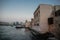 Old Arab houses on the waterfront of the Gulf Creek in Dubai