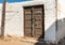 Old Arabian entrance door with Ornaments of old house.