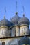 Old architecture of Kolomenskoye park. Kazan Icon cathedral