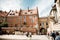 The old architecture of Krakow. Historic buildings in the old city of Europe. Church in Poland. Ancient castles in Krakow. The cas