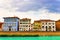 Old architecture and river Arno , Pisa, Italy. Landscape with Pisa old town and Arno river, Tuscany, Italy. Pisa, Arno river,
