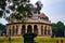 Old architecture tomb having symbol of no smoking zone located in Delhi India