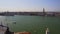 Old architecture in Venice, aerial view of buildings and Grand Canal, tourism