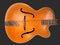 Old archtop jazz guitar body