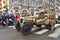 Old armoured car on a parade