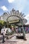 old art nouveau metro station chatelet in the area of Les Halles in Paris