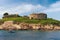 Old Austro-Hungarian fort Mamula. Montenegro