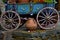Old Authentic Antique Village Carriage with Colourful Decoration