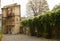 Old authentic and atmospheric courtyard in Odessa, Ukraine