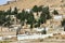 Old Azerbaijani cemetery in front of Bibheybat Mescidi near Baku on the mountain of Shikh village