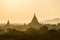 Old Bagan pagodas and temples at sunrise