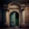 Old Bank Door, Art Deco Enter, Luxury Treasury Door, Ornate Bank Gate, Abstract Generative AI Illustration