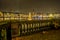 Old Bannister of Lombards Bridge with view onto Christmas Market