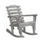 Old bare wooden rocker isolated