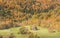 Old barn in beautiful Vermont autumn landscape