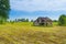 Old Barn in a Hayfield