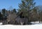 Old Barn, Partially Collapsed, Winter