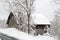 An Old Barn in the Snow