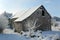 Old Barn in Snow