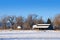 Old Barn and Wooden Fence on the Prairie