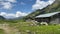 Old barns on the shore of the Lake Giglachsee