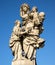 Old baroque statue of St Anne on the Charles\' bridge