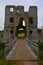 Old beautiful ruined entrance of Baconsthorpe Castle, Norfolk, United Kingdom