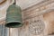 Old bell, front of Shinto temple, Japan