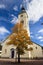 Old bell tower of the church Maria Verkuendigung. Spittal an der Drau, Austria