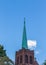 Old Bell Tower and Green Steeple