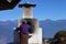 Old Bhutanese lady at Chele la pass , Bhutan