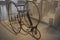 Old bike or vintage old tricycle. Vintage tricycle, old tricycle